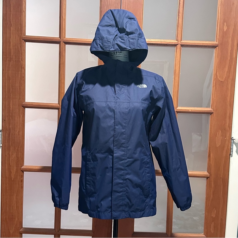 The North Face Boys Dark Blue Raincoat w/ hood Size:Lg (14/16)